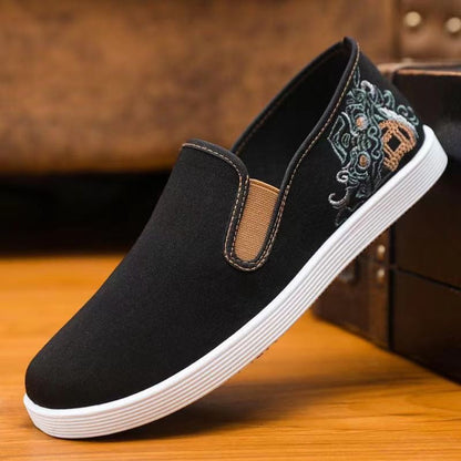 Damen Slip-On Schuhe Bestickt Elegant