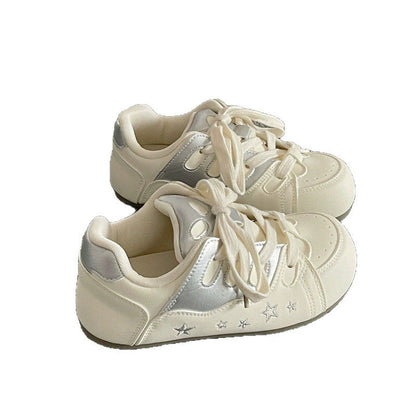 Damen Sneaker Sportlich Atmungsaktives Obermaterial Mit Tiermuster
