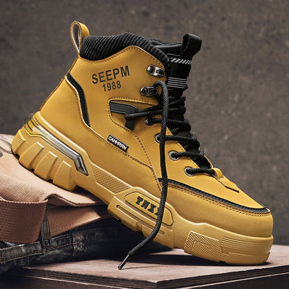 Herren High- Sneaker Atmungsaktives Material