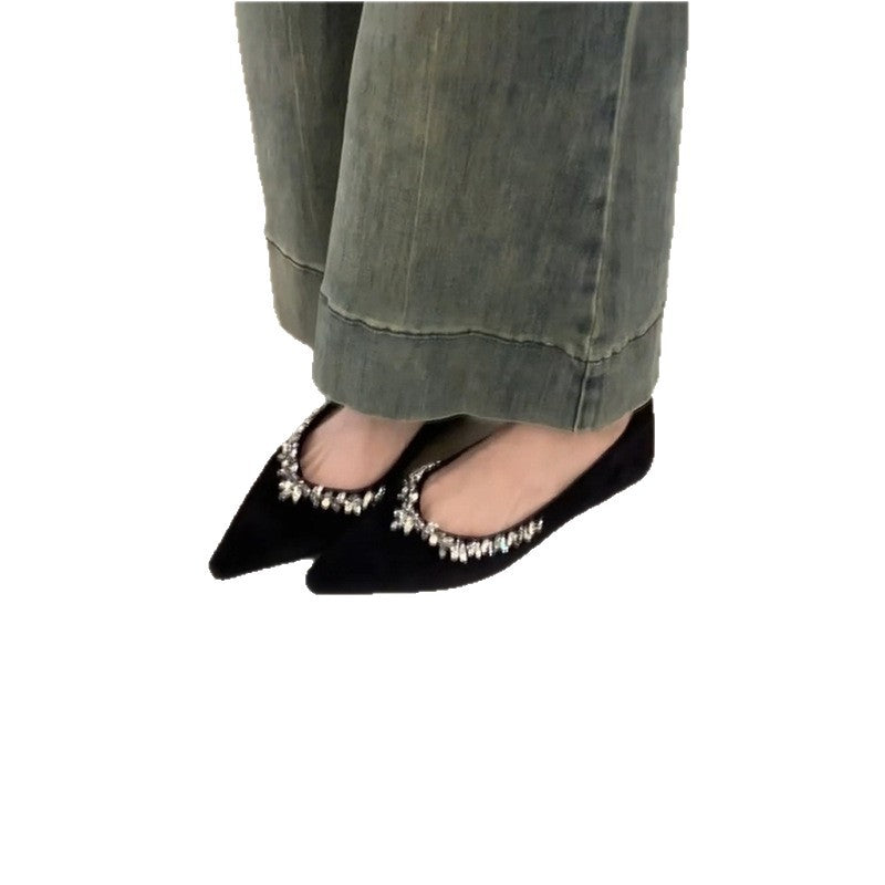 Damen High Heels Elegant Schmuckdetail Glitzer