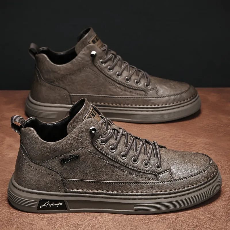 Damen High- Sneaker Robust Strapazierfähig Schwarz - Norvielle