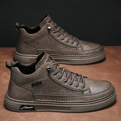 Damen High- Sneaker Robust Strapazierfähig Schwarz - Norvielle