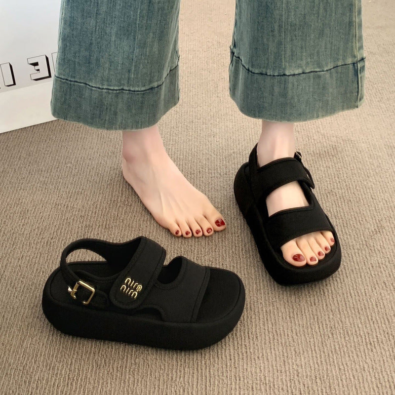 Damen Sandalen Bequem Verstellbar Gepolstert Sommer
