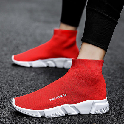 Damen Slip-On Sneaker Hoch Strick Bequem