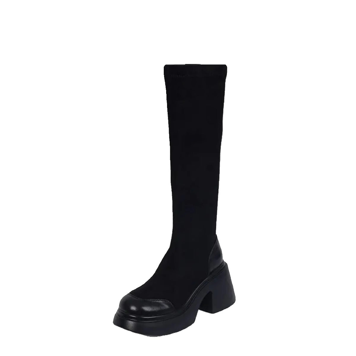 Damen Überknee-Stiefel Hochhackig