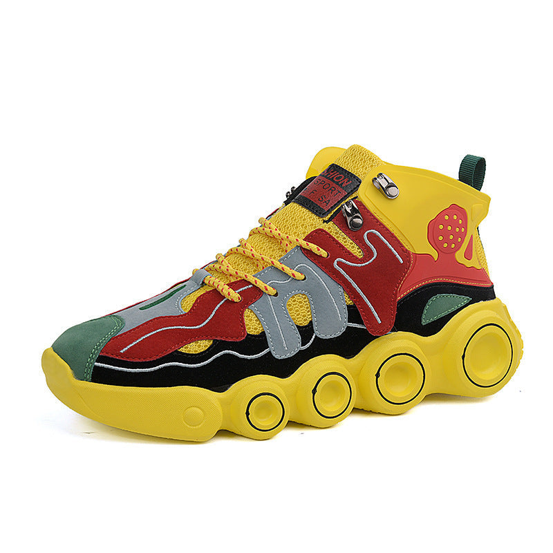 Damen High- Sneaker Sportlich Bunt
