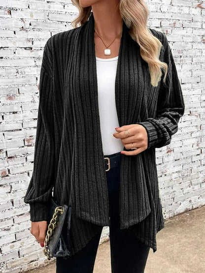 Damen Strickjacke Offener Schnitt Moderner Look