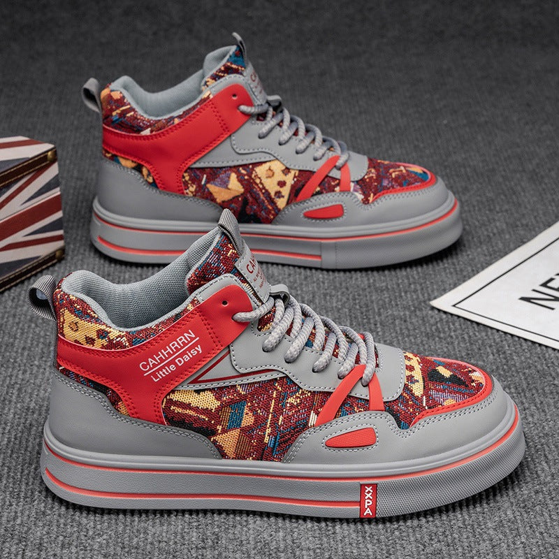 Damen High- Sneaker Atmungsaktives Material Dämpfung
