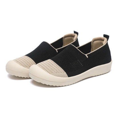 Damen Sneaker Atmungsaktiv Slip-On Weiches Material