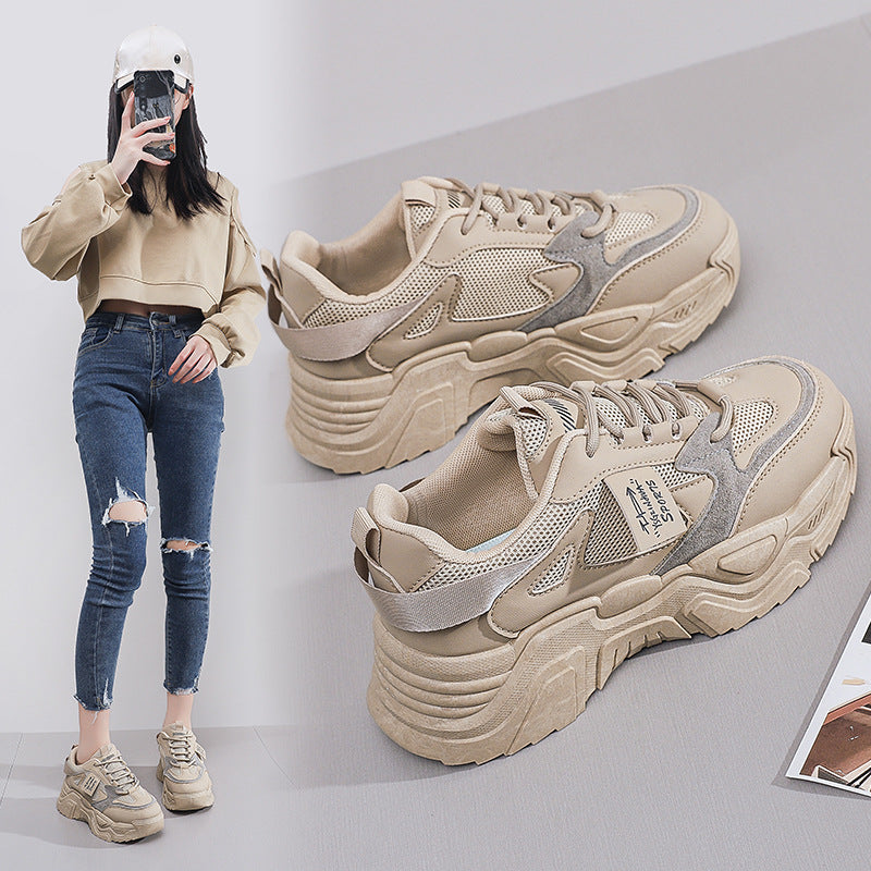 Damen Sneaker Chunky Atmungsaktives Mesh Komfortabel - Norvielle