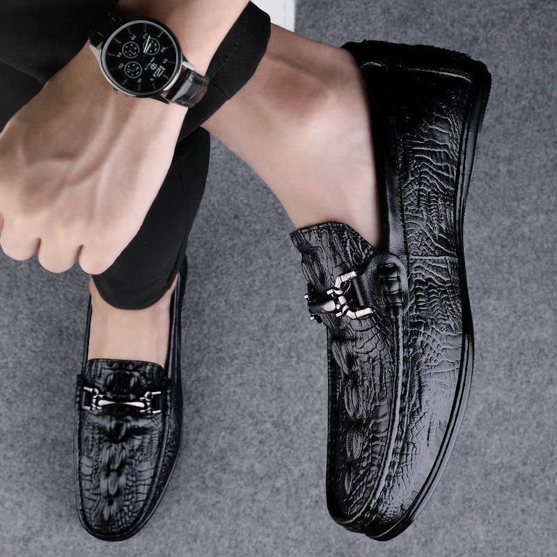 Herren Leder Mokassins Elegant