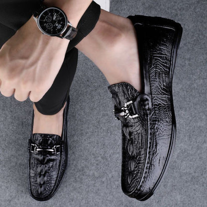 Herren Leder Mokassins Elegant