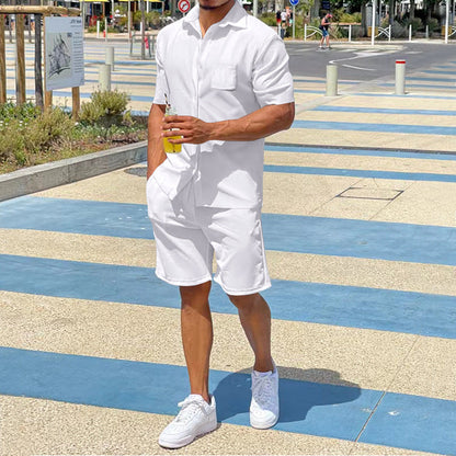 Herren Kurzoverall Lässig Sommer Taschen