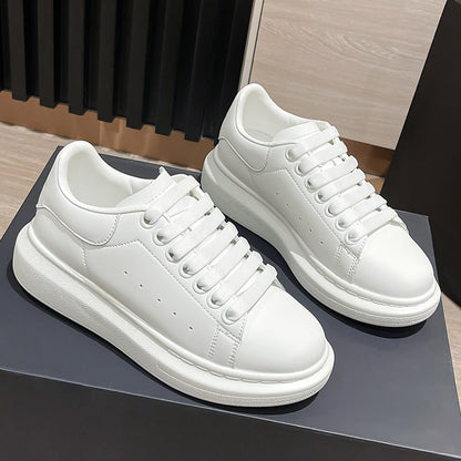 Damen Sneaker Plateau Atmungsaktives Obermaterial Trendy