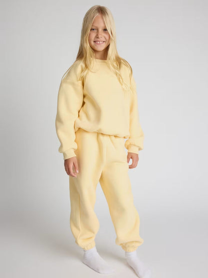 Damen Sweat-Set Bequem Voluminöses Oberteil Jogginghose