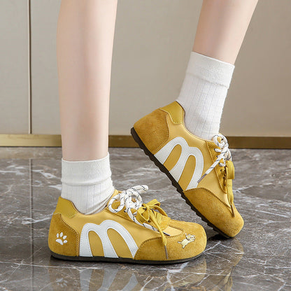 Damen Sneaker Bequem Tiermuster Weich