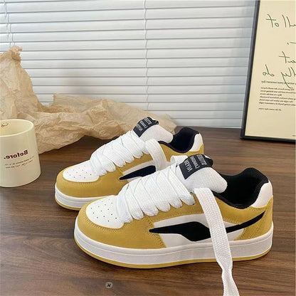 Damen Sneaker Sportlich Veloursleder Atmungsaktiv - Norvielle