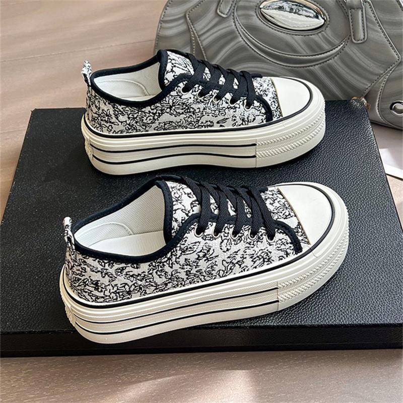 Damen Plateausneaker Hochzeitsschuhe Gummisohle Stabil