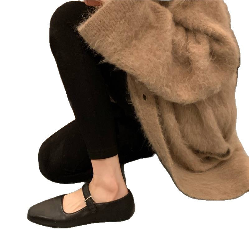 Damen Mary Jane Schuhe Verstellbarer Riemen Komfort