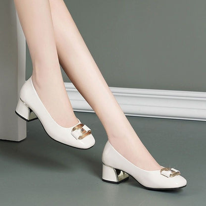 Damen Hochhackige Pumps Komfortabel Schwarz - Norvielle