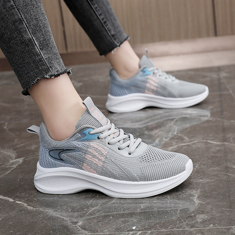 Damen Sneaker Atmungsaktives Material Mit Dämpfung