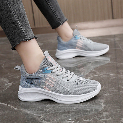 Damen Sneaker Atmungsaktives Material Mit Dämpfung