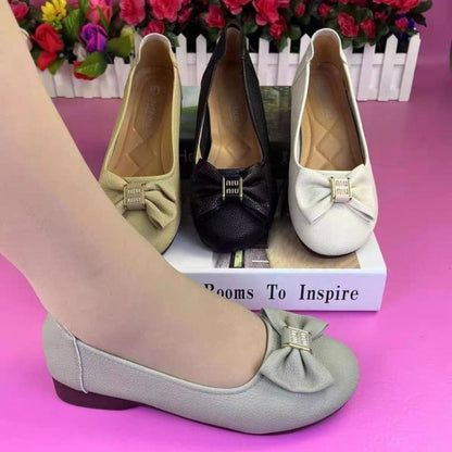 Damen Ballerinas Komfortabel Elegante Schleife - Norvielle