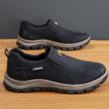 Damen Slip-On Schuhe Bequem Leder