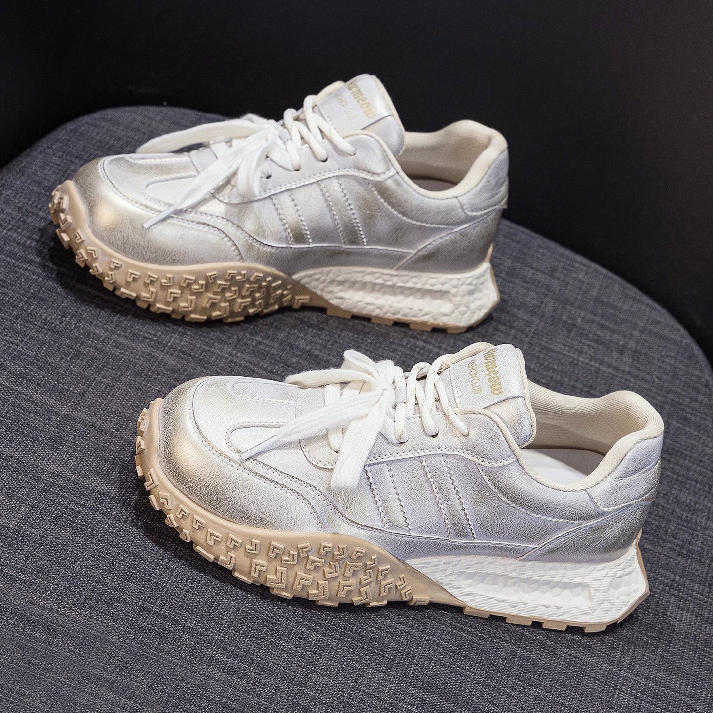 Damen Sneaker Sportlich Strukturiert