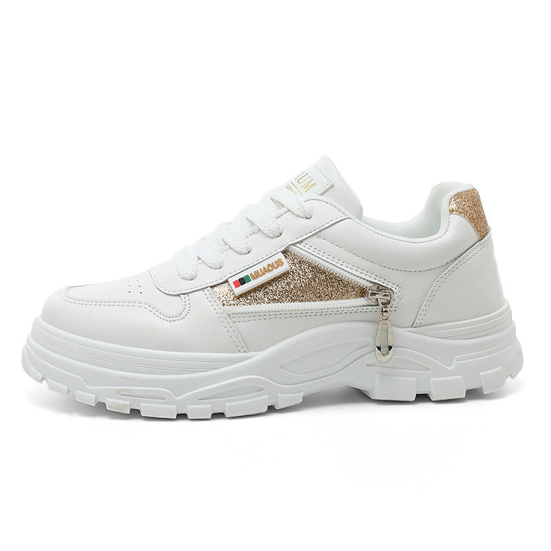Damen Chunky Sneaker Glitzer Robust