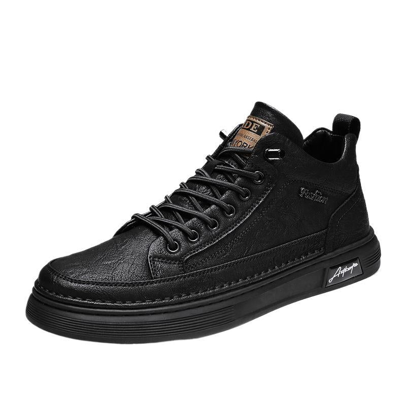 Herren High- Sneaker Leder