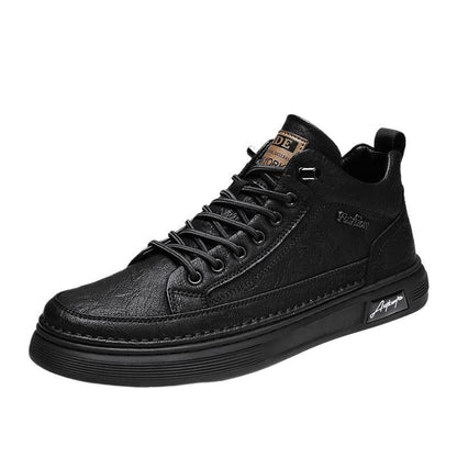 Herren High- Sneaker Leder