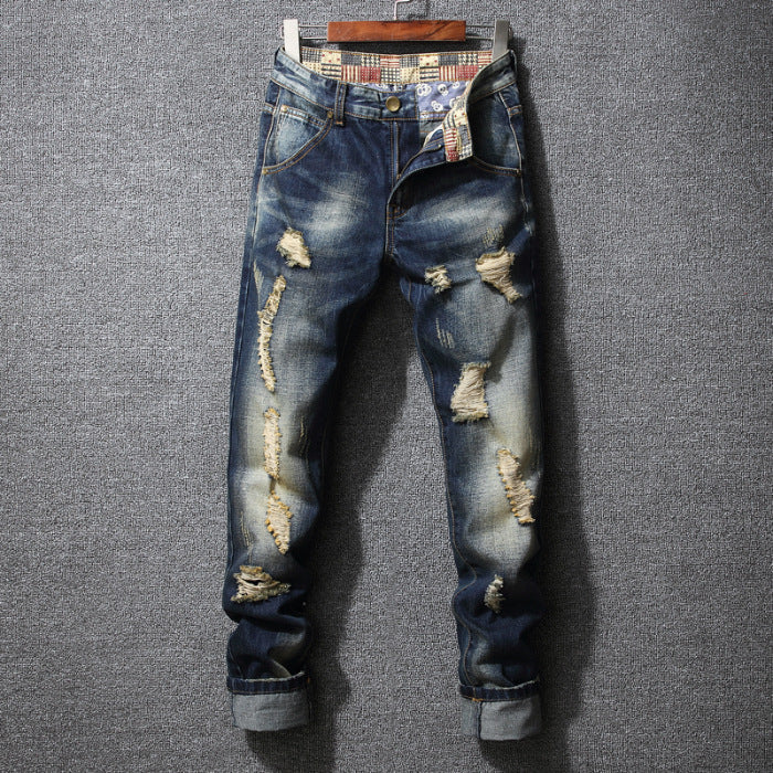 Herren Ripped Jeans Lässig Trendy