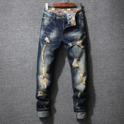 Herren Ripped Jeans Lässig Trendy