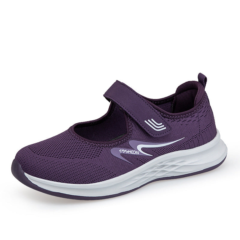 Damen Sneaker Slip-On Klettverschluss