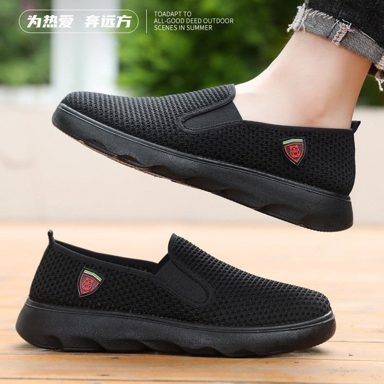 Damen Slip-On Sneaker Atmungsaktives Material Komfortschuhe