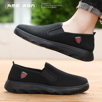 Damen Slip-On Sneaker Atmungsaktives Material Komfortschuhe