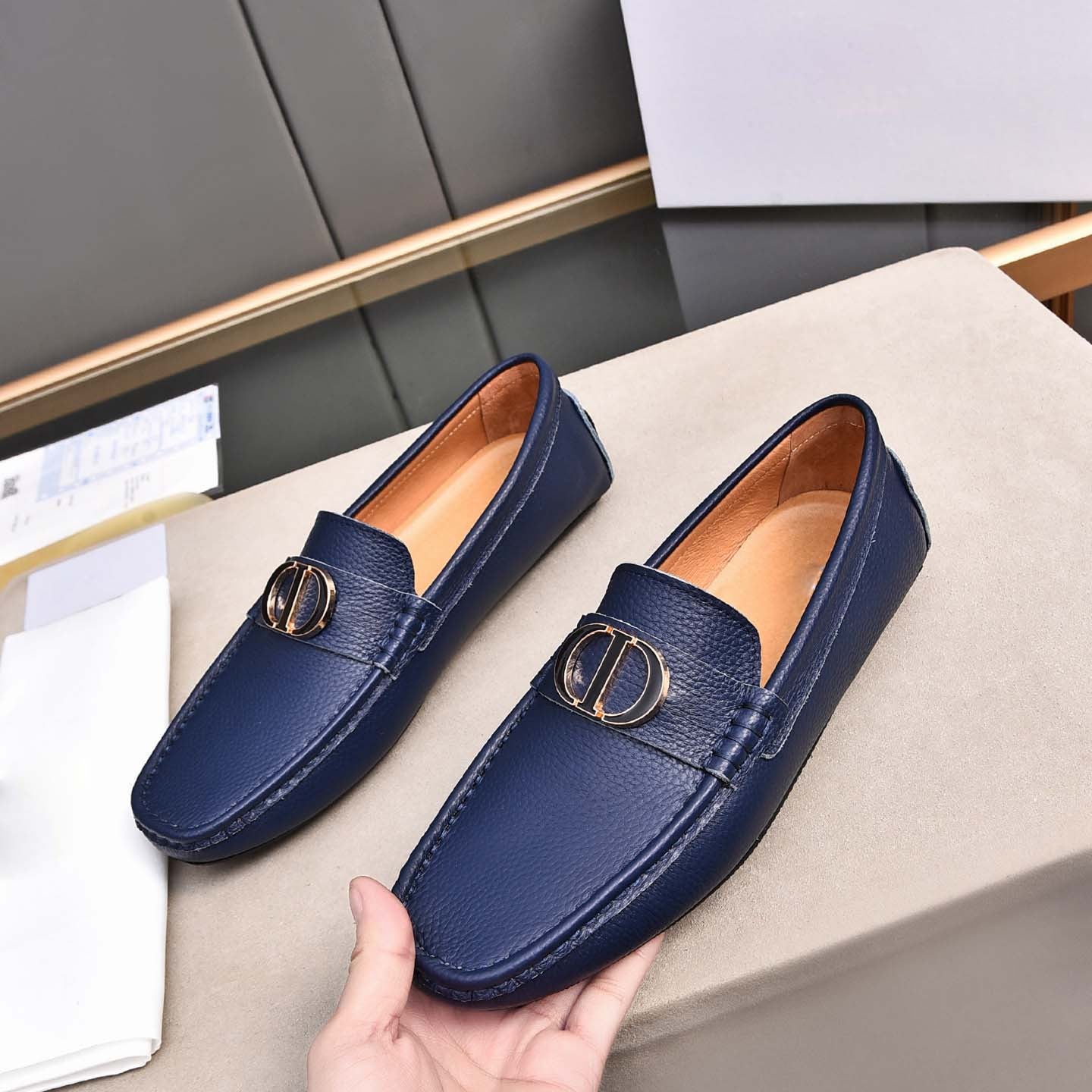 Damen Mokassins aus Leder Elegant