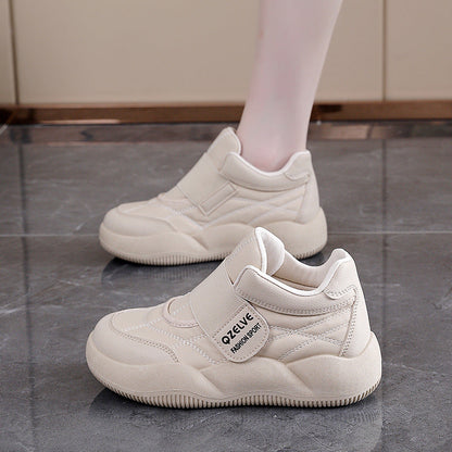 Damen Sneaker Elastisch Sportlich Schwarz - Norvielle