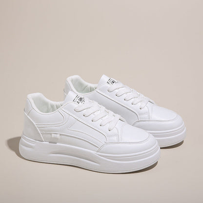 Damen Plateausneaker Hoch Weiche Sohle