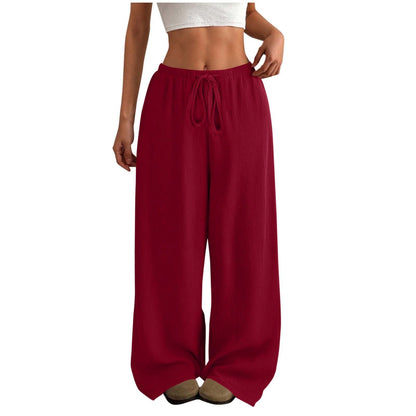 Damen Sommerhose Leicht Elastisch Mit Gummizug