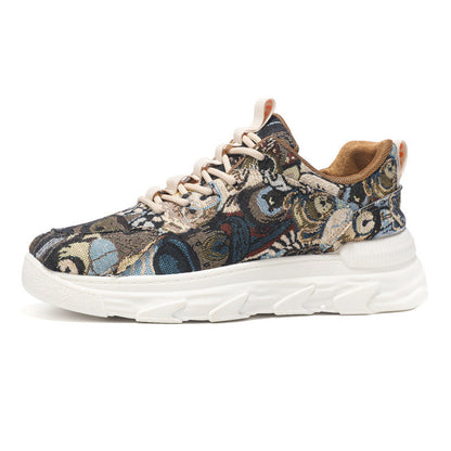Damen Sneaker Bunt Sportlich Laufsohle Rutschfest