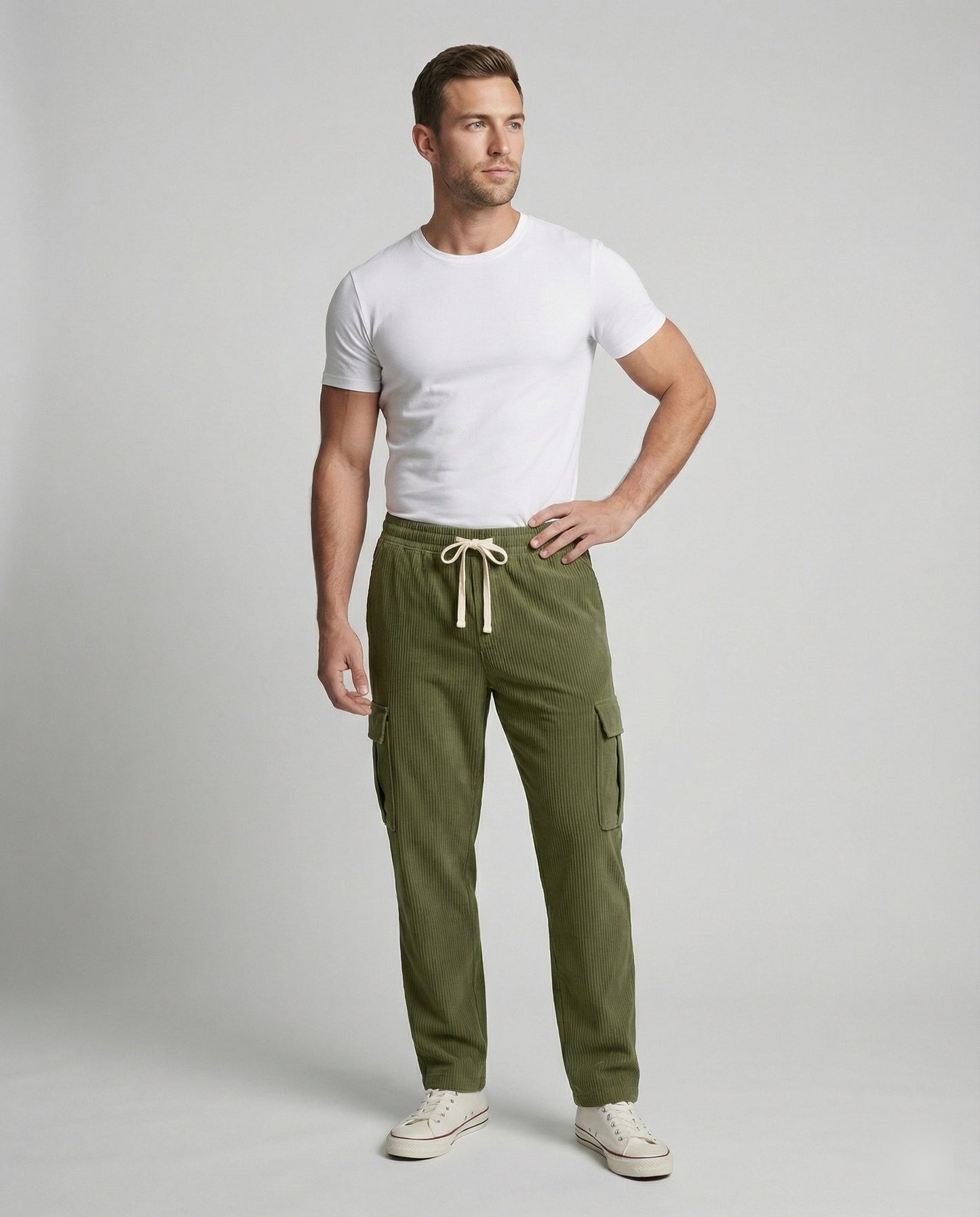 Herren Cargo-Hose Elastisch Stretch Bequem