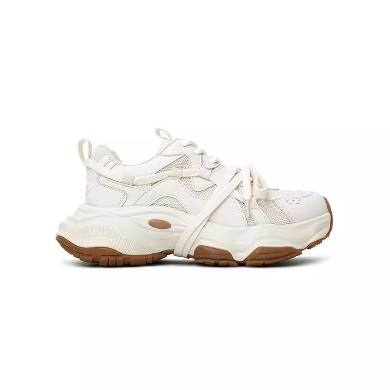 Damen Sneaker Sportlich Chunky Atmungsaktives Mesh Flexibel