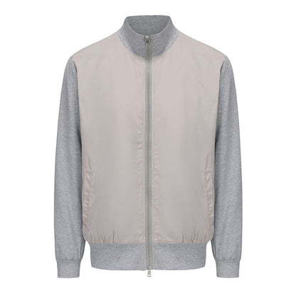 Herren Slim Fit Sommerjacke Lässig Reißverschluss Taschen