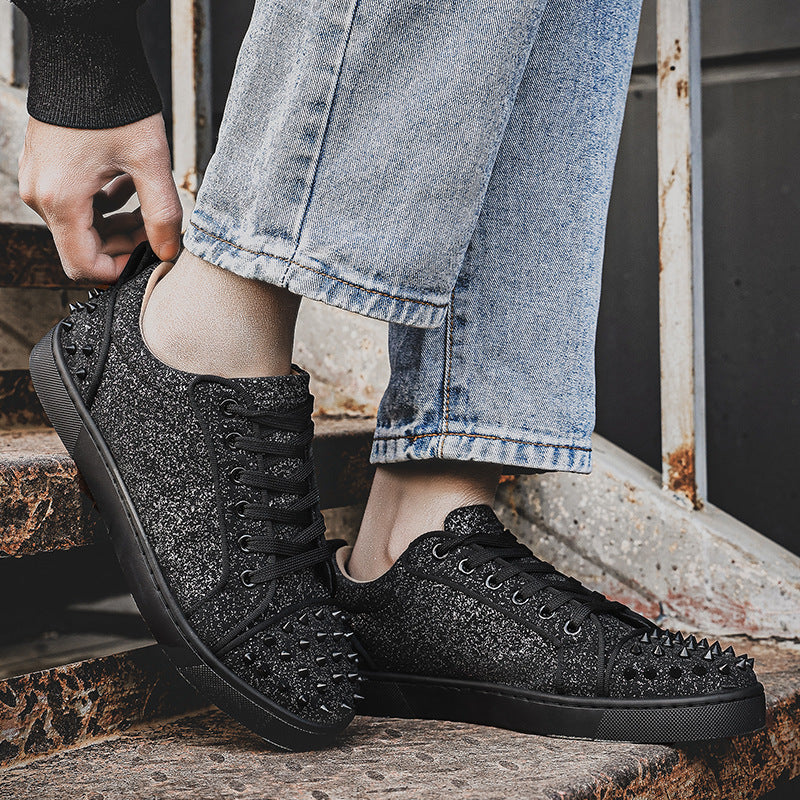 Damen Sneaker Nieten-Design Sportlich