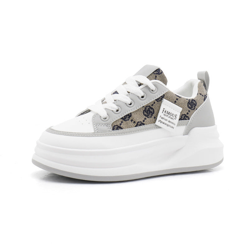 Damen Sneaker Plattformsohle Schick