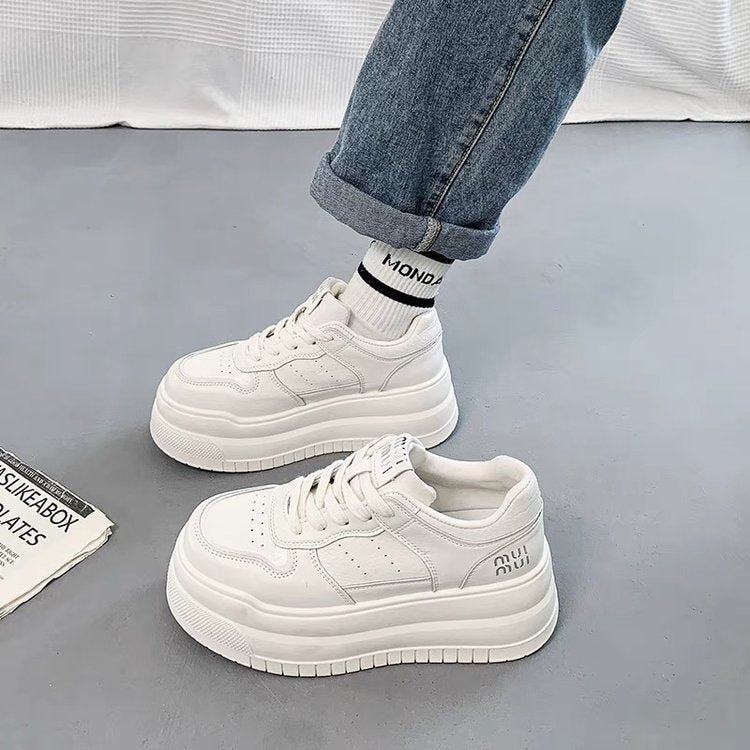 Damen Plateau Sneaker Atmungsaktives Mesh Robust