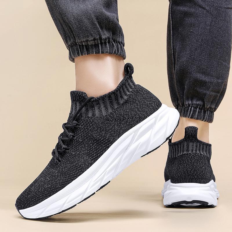 Damen Sneaker Strick Rutschfest Bequem