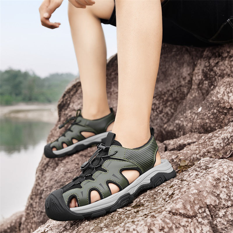 Damen Sport Wassersandalen Flexibles Schnürsystem sollte zu Damen